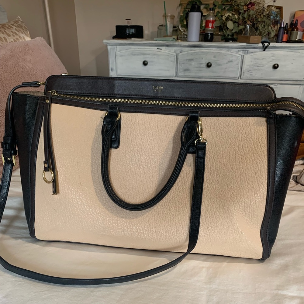 tutilo new york multi-tone large purse